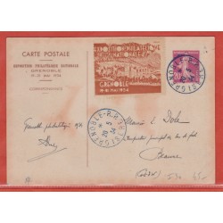 France Entier postal 190 CP...