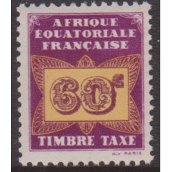 Afrique Equatoriale Taxe  8**