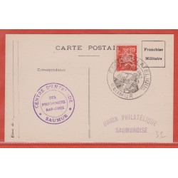 FRANCE CARTE DE 1943 DE SAUMUR