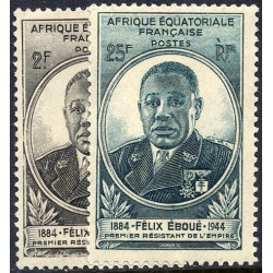 1945** Félix Eboué 26 valeurs