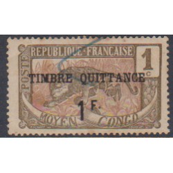 -French Congo Revenue 1f on...