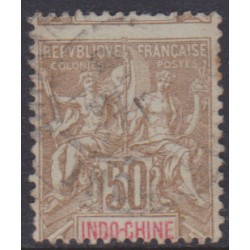 Indochine  21a obl Variété...