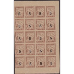 Indochine Taxe  1** bloc de 20