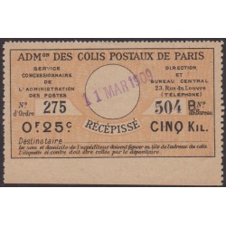 France Colis postaux Paris...