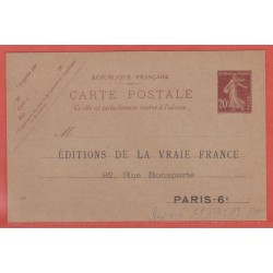 France Entier postal  139...