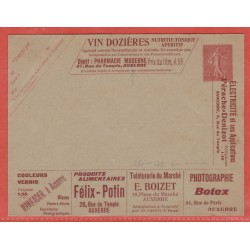 France Entier postal  129...