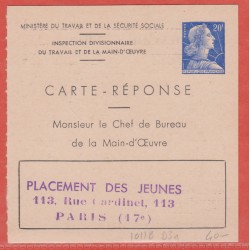 FRANCE ENTIER POSTAL 1011B...