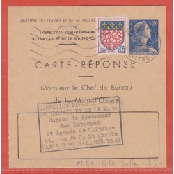 FRANCE ENTIER POSTAL 1011Ba...