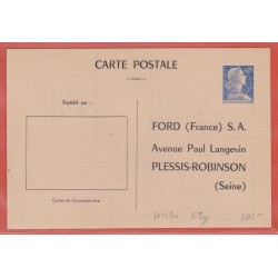 FRANCE ENTIER POSTAL 1011Ba...