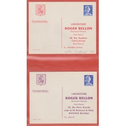 FRANCE ENTIER POSTAL 1011Ba...