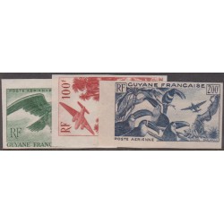 Guyane PA 35a/37a non dentelé