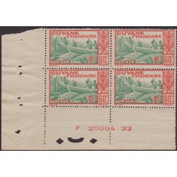 Guyane 160** bloc de 4 coin...