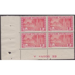 Guyane 164** bloc de 4 coin...