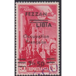 Fezzan PA 2a obl Variété...