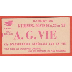 France Carnet 1263 C1 type...