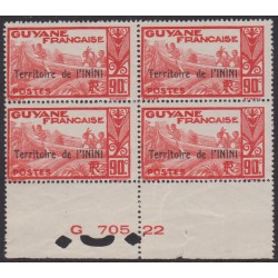 Inini 17** Bloc de 4 daté