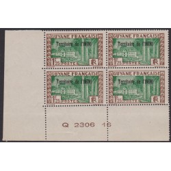 Inini 20** Bloc de 4 coin daté